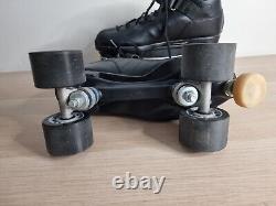 Riedell R3 Cayman Mens US 10 Quad Skates Sonar Wheels Black Roller Skates Derby