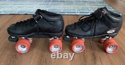 Riedell R3 Cayman Roller Skates Black With Extra Wheels and Wrench Size 7