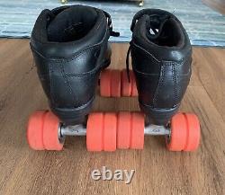Riedell R3 Cayman Roller Skates Black With Extra Wheels and Wrench Size 7