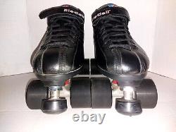 Riedell R3 Cayman Roller Skates Mens Size 13 Black Low Cut Derby Rollerskates