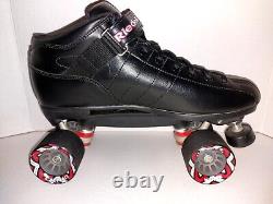 Riedell R3 Cayman Roller Skates Mens Size 13 Black Low Cut Derby Rollerskates