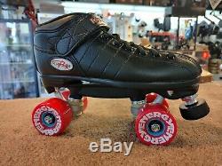Riedell R3 OUTDOOR roller skate quad size 8 men's black fits size 9 women's