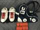 Riedell R3 Skates White Size 7 With & Red strings 2 Extra Sets Of wheels And bag