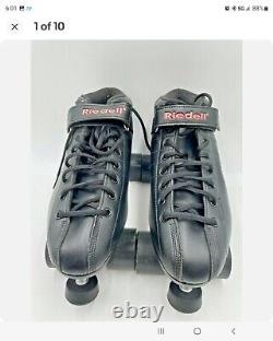 Riedell R3 Sonar Cayman 62mm Black Derby Roller Skates Men Size 13 EXCELLENT