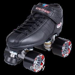 Riedell R3 roller skate quad size 7 black men's fits size 8 women's