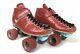 Riedell RS-1000 Red Speed Quad Skates USA Women's 8 Vintage Rollerskates