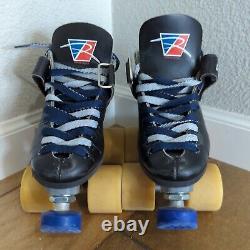 Riedell RS-1000 SZ2 Quad Speed Roller Skates TRAK ATAK 59mm Bones Reds Sure Grip