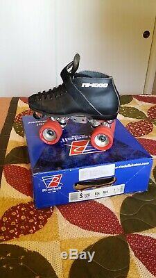 Riedell RS 1000 Size 7 1/2 Womens Roller Skates Shoes Skating Black