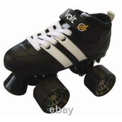 Riedell RW Volt Black Size 7 Quad Roller Skates