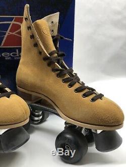 Riedell Red Wing 130 M Roller Skates Suede Sz 8 mens/ women 9-9.5. Sure-Grip