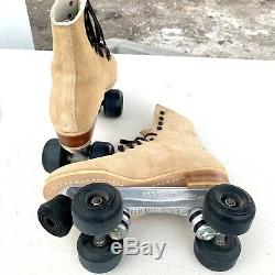 Riedell Red Wing 130 M Roller Skates Suede Sz 8 mens/ women 9-9.5. Sure-Grip