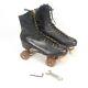 Riedell Red Wing 220 Black Leather Roller Skates Sure Grip Classic Size 10 EUC