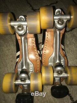 Riedell Red Wing 265 Roller Derby speed skates sure grip SST With Bones Wheel 6.5
