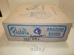 Riedell Red Wing Black Leather Roller Skates All American Plus Wheels Mens 8.5