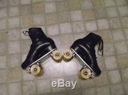 Riedell Red Wing Roller Skate 7.5 297 r Chicago custom plates artistic wheels