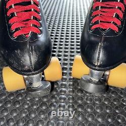 Riedell Red Wing Roller Skates Black, Sure Grip Women's Size 9 Vintage