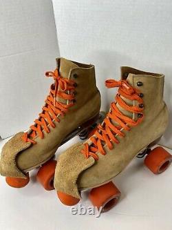 Riedell Red Wing Roller Skates Suede Vintage Mens Size 9 JOGGER Sure Grip
