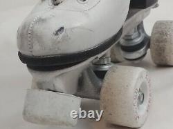 Riedell Red Wing Roller Skates Women Size 4 Vintage White Chicago Vanathane 77k