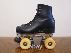 Riedell Red Wings Size 3 1/2 WithPowell 57mm Bones Wheels And Pacer Crown Plates