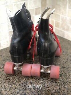 Riedell RedWing Black Leather Douglass Snyder's Super Deluxe Mens Roller Skates