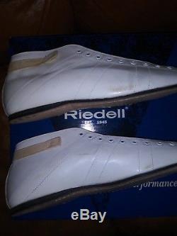 Riedell Roller Skate Shoes Red Wing, white size 12 1/2 M speed S model 595