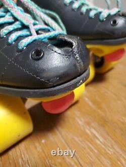 Riedell Roller Skate U. S. A. Lightly used. Yellow Hip Hop Hyper Wheels. Fast