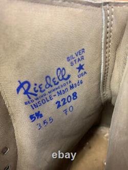 Riedell Roller Skate boot 355 B Silver Star MENS Black Size 5 1/2
