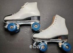 Riedell Roller Skates 120 Mens Size 10 SureGrip White Vintage