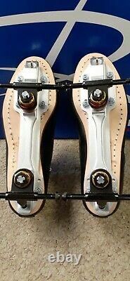 Riedell Roller Skates 495 Leather Boots Powerdyne Neo Reactor Plate Size 10
