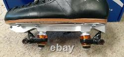 Riedell Roller Skates 495 Leather Boots Powerdyne Neo Reactor Plate Size 11