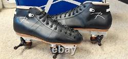 Riedell Roller Skates 495 Leather Boots Powerdyne Neo Reactor Plate Size 11.5