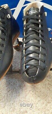 Riedell Roller Skates 495 Leather Boots Powerdyne Neo Reactor Plate Size 13