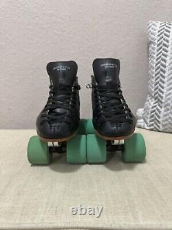 Riedell Roller Skates 495 Premium Leather Boots Men's 5.5 withReactor Neo, Labeda