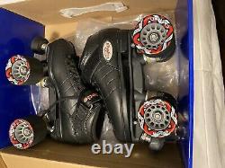 Riedell Roller Skates Black Youth Size 3 or Women's Size 5
