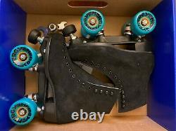 Riedell Roller Skates Black Zone 135 Size 5 NEW WITH BOX