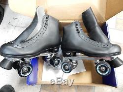Riedell Roller Skates Model 120 Black Size 9 Width D Never Used With Extras