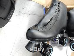 Riedell Roller Skates Model 120 Black Size 9 Width D Never Used With Extras