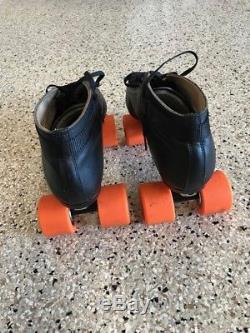 Riedell Roller Skates Model 595 Black Mens Size 11 Arius Plates Excellent Cond