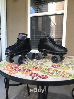 Riedell Roller Skates Size 10.5 Mens Black Derby Sunlite Excellent condition