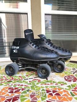 Riedell Roller Skates Size 10.5 Mens Black Derby Sunlite Excellent condition