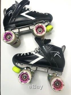 Riedell Roller Skates Size 5 B-AA Roller Derby-Villain Radar Wheels- Rival