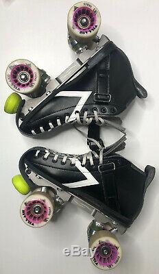 Riedell Roller Skates Size 5 B-AA Roller Derby-Villain Radar Wheels- Rival