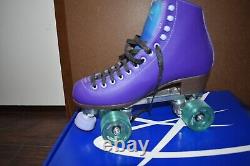 Riedell Roller Skates Size 8 Orbit Outdoor Quad Ultraviolet