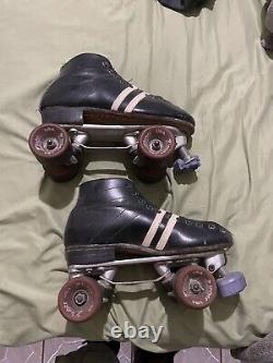 Riedell Roller Skates Sz 7, Sure Grip Cyclone Plates 5 Vintage Speed