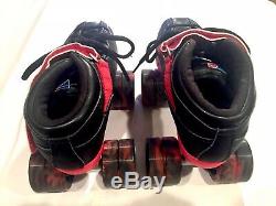 Riedell Roller Skates Unisex Size 5 R3 Limited Edition Black Red