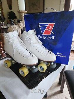 Riedell Roller Skates With POWER-DYNE Plates Ladies 8.5 Used Twice