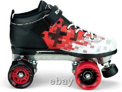 Riedell Roller Speed Skates Pixel Mens Boys Size 1