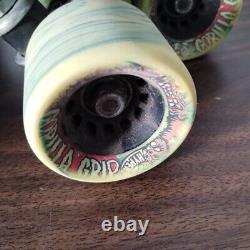 Riedell Rs-1000 Sure Grip Hyper Gorrilla Grip Wheels 62mm Roller Skates USA W 7