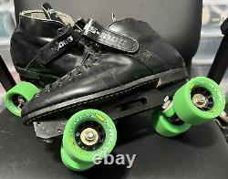 Riedell Rs1000 Speed roller Skates Men's Sz 8 With 6.75 Wb Satellite plates