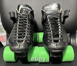 Riedell Rs1000 Speed roller Skates Men's Sz 8 With 6.75 Wb Satellite plates